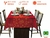 Toalha de Mesa Retangular Renda Estampada 6 Lugares Natal 1,50m x 2,20m Lepper - loja online