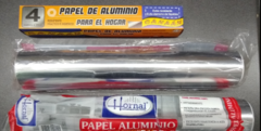 Papel Aluminio Rollo 28cm x 4mts en Cajita