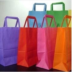 Bolsa De Papel Con Manija Colores