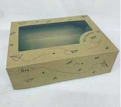 Caja con Visor Kraft Impresa 34.3 x 26.2 x 10.8cm