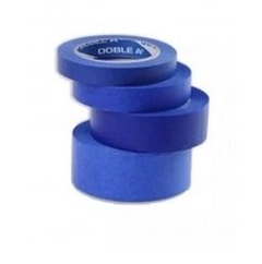 CINTAS DE PAPEL AZUL DOBLE A 18MM x 40 mts