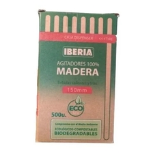 Agitador de Madera MEDIANO 15cm x 500u