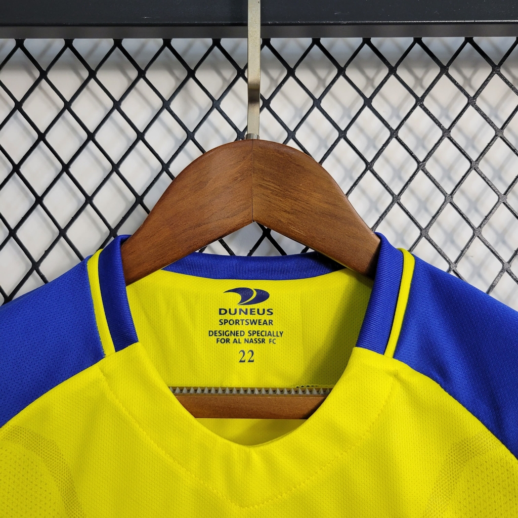 Camisa Al-Nassr FC Home 2022/2023 Amarela e Azul – Versão Torcedor