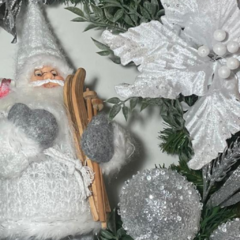 GUIRLANDA DE NATAL 50CM SILVER - comprar online