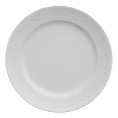 CONJUNTO 6 PRATOS SOBREMESA PORCELANA RELEVO