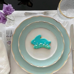 CONJUNTO 6 PRATOS SOBREMESA PORCELANA TIFFANY PARIS - comprar online