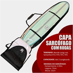 CAPA TERMICA TRIBO SURF 9'6 DUPLA COM RODAS LONG - comprar online