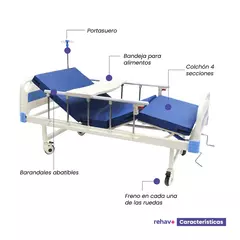 Cama Manual Hospitalaria - comprar en línea