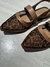 Slingback Feminina Thay em Tela Animal Print