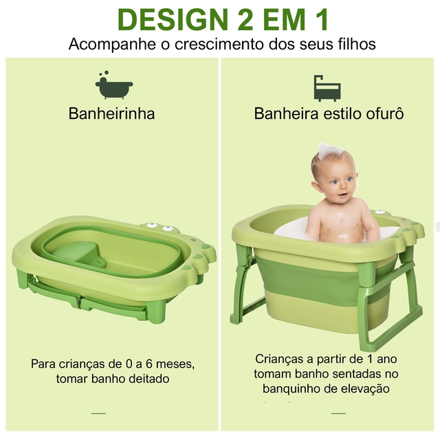 Banheira Dobrável Ofurô 0 meses à 10 anos - Tutti Amore - A melhor loja  para o seu bebê