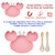 Kit de Alimentação para Bebês de Silicone com 6 Peças Caranguejinho Divertido (Rosa) - comprar online