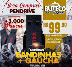 PEN-DRIVE DE BANDINHAS + GAÚCHAS (Atualizadas 2022) - comprar online