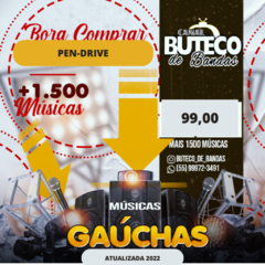 PEN-DRIVE DE MÚSICAS GAÚCHAS (Atualizadas 2022)