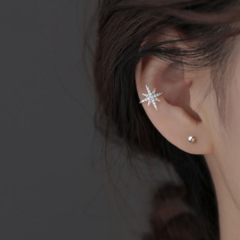 PIERCING FAKE STAR EM PRATA 925 E ZIRCÔNIA - UNIDADE - comprar online