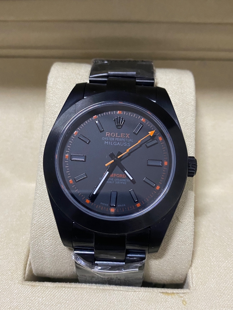 Rolex milgauss outlet bamford black