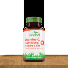 VITAMINA C EQUINACEA JENGIBRE Y ZINC 60CAP VIDANAT