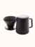 Bule com suporte para filtro cerâmica preto 600ml - comprar online