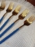Conjunto 6 garfos Slim azul - loja online