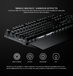 GameSir GK300 Teclado Mecânico para Jogos Bluetooth Liga de Alumínio Teclado Sem Fio com Descanso de Pulso para Android / Apple / PC