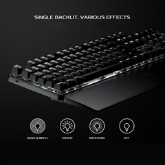 GameSir GK300 Teclado Mecânico para Jogos Bluetooth Liga de Alumínio Teclado Sem Fio com Descanso de Pulso para Android / Apple / PC - comprar online