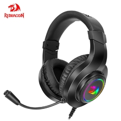 Imagem do Fone de ouvido para jogos Redragon HYLAS H260 RGB, som surround de 3,5 mm Fone de ouvido para computador Fones de ouvido Microfone para PS4 Switch Xbox One