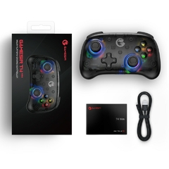 GameSir T4 Mini controlador de switch Bluetooth gamepad para Nintendo Switch, Apple Arcade e controlador de jogo MFi translúcido