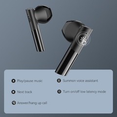 HAYLOU GT6 Fones de ouvido com emparelhamento automático Bluetooth 5.2, Mono e AAC Stero Sound Fones de ouvido sem fio de baixa latência - comprar online