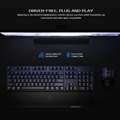 Imagem do GameSir GK300 Teclado Mecânico para Jogos Bluetooth Liga de Alumínio Teclado Sem Fio com Descanso de Pulso para Android / Apple / PC