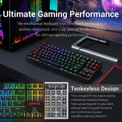 Conjunto de teclado e mouse Redragon K552-RGB-BA Combinação mecânica de teclado e mouse para jogos com LED RGB com fio 60% para jogadores de PC com Windows na internet