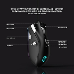 GameSir GM300 Wireless Gaming Mouse Built-in Omron Switch Mecânico, Super Leve GM500 Wired Mouse e Mouse Pad - comprar online