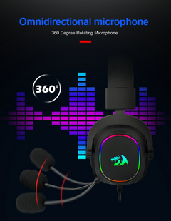 REDRAGON ZEUS X H510 RGB Gaming Headphone USB Cancelamento de ruído, 7.1 Surround Compute headset Fones de ouvido Microfone para PC PS4 - loja online