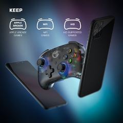 GameSir T4 Pro Bluetooth Game Controller 2.4G Wireless Gamepad aplica-se ao Nintendo Switch Apple Arcade MFi Games Android Phone - Império gamer