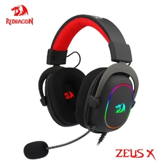 REDRAGON ZEUS X H510 RGB Gaming Headphone USB Cancelamento de ruído, 7.1 Surround Compute headset Fones de ouvido Microfone para PC PS4 - Império gamer