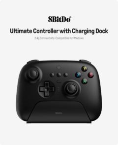 8BitDo - Ultimate Wireless 2.4G Gaming Controller com Charging Dock para PC, Windows 10, 11, Steam, Android - Império gamer