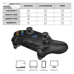 GameSir T1s Bluetooth Wireless Game Controller Gamepad para Android Phone / Windows PC / SteamOS PUBG Call of Duty Joystick - Império gamer