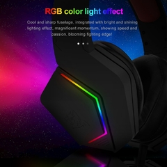 Fone de ouvido para jogos com iluminação de fundo RGB REDRAGON Paris H390, som surround 7.1 USB, fone de ouvido para computador, fone de ouvido com microfone - comprar online