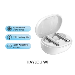 HAYLOU X1 / W1 Fones de ouvido Bluetooth 5.2 35dB Fones de ouvido com cancelamento de ruído duplo Seis microfones HD Chamada Power Display Fones de ouvido à prova d'água - comprar online