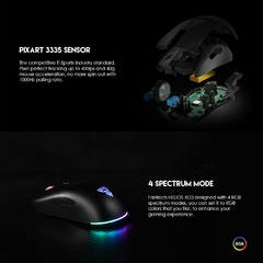 FANTECH HELIOS XD3 Mouse sem fio e com fio PIXART 3335 16000 DPI e RGB 83gr Light Gaming Mouse Huano 50 milhões de interruptores de mouse - comprar online