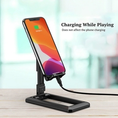 Suporte de mesa dobrável para tablet, telefone celular, para iPad, iPhone, Samsung, suporte de mesa, suporte de mesa ajustável, suporte para smartphone - loja online