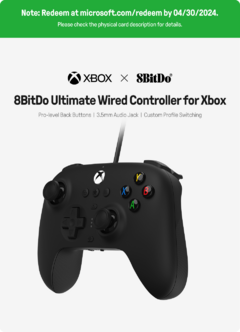 8BitDo - Ultimate Wired Controller para Xbox Series, Series S, X, Xbox One, Windows 10, 11 - loja online