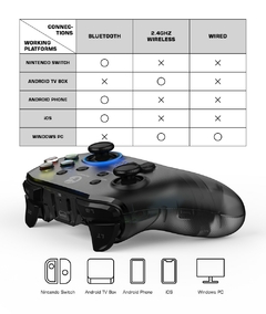 GameSir T4 Pro Bluetooth Game Controller 2.4G Wireless Gamepad aplica-se ao Nintendo Switch Apple Arcade MFi Games Android Phone