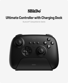 8BitDo - Ultimate Wireless Bluetooth Gaming Controller com Charging Dock para Nintendo Switch e PC, Windows 10, 11, Steam - Império gamer