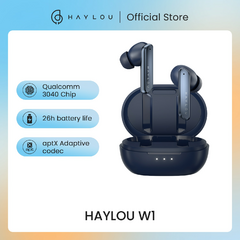 HAYLOU W1 QCC 3040 Fones de ouvido Bluetooth 5.2, Apt-X/AAC Ferro móvel + Bobina móvel Som Fones de ouvido sem fio