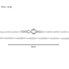 Corrente Singapura 1mm 50cm