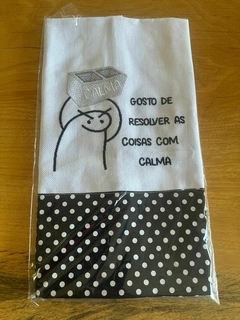 Pano de prato frases Flork