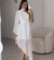 Vestido Manuela nula manga branco - comprar online