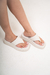 Sandália Flat Form Off-White - Encanto dos Pés