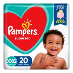 Fraldas Pampers Supersec XXG 20 unidades