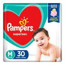 Fralda Pampers Supersec M 30 Unidades