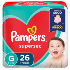 Fralda Pampers Supersec G 26 Unidades